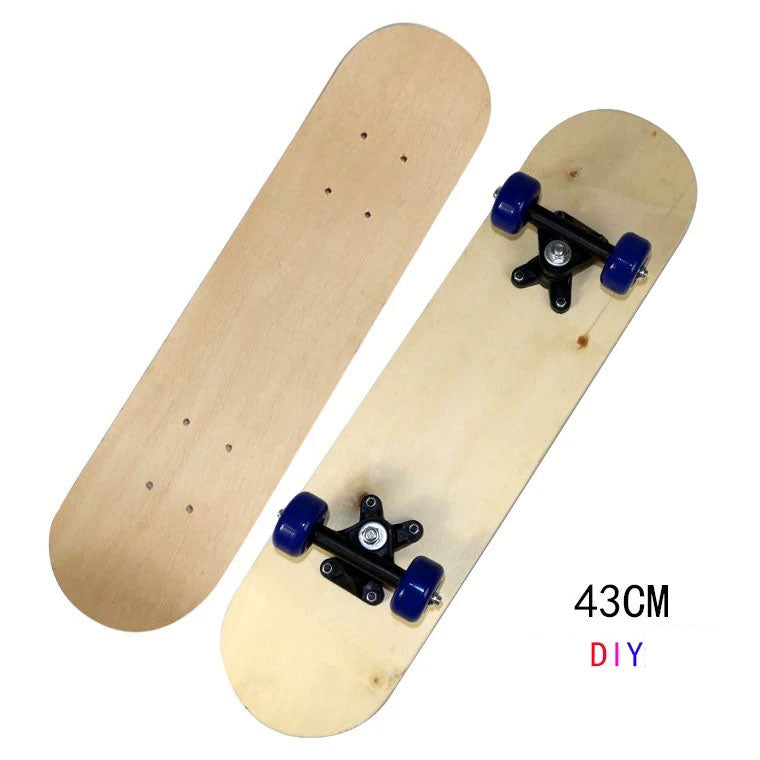 Kids Blank Unpainted Wooden DIY Art Painting Skateboard 43 cm