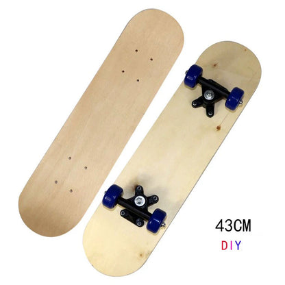 Kids Blank Unpainted Wooden DIY Art Painting Skateboard 43 cm