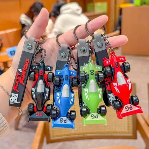 3D Formula 1 Racing Car Keychain Gifts 4 Colours