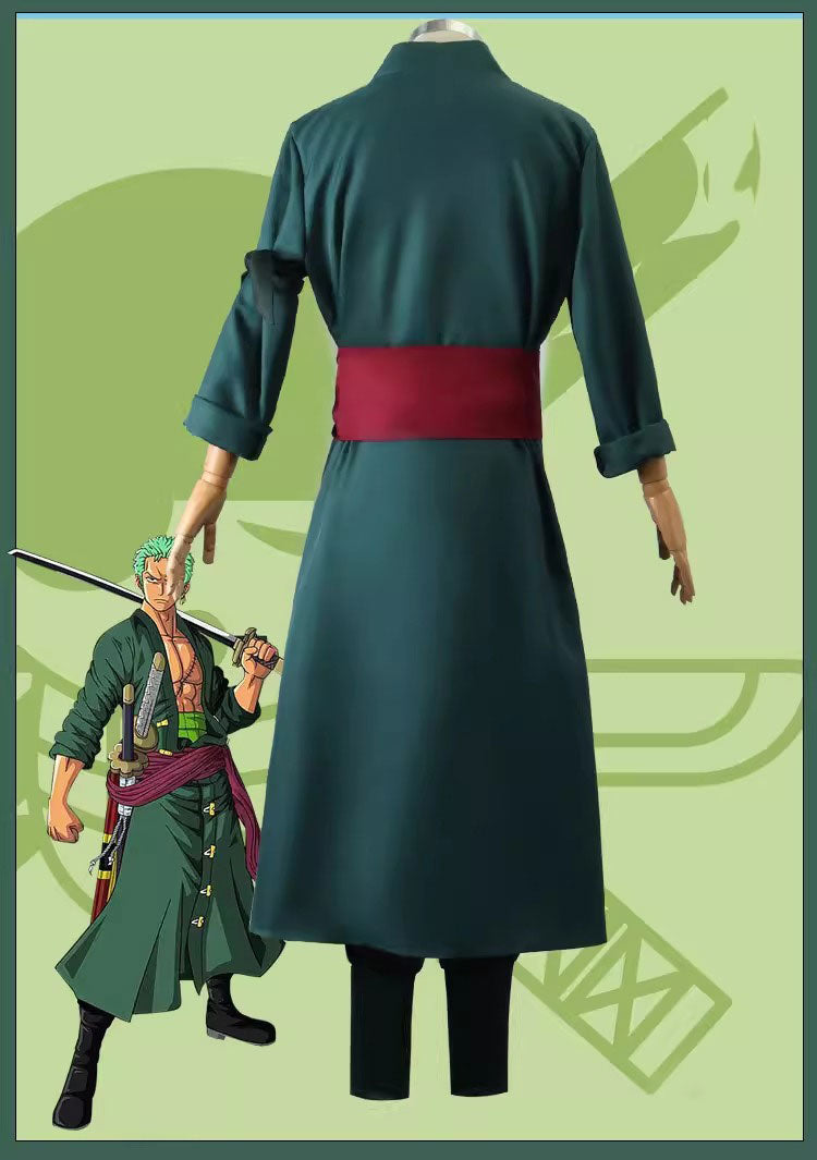 Cosplay One Piece Roronoa Zoro Costume Set XS-3XL Unisex Adult