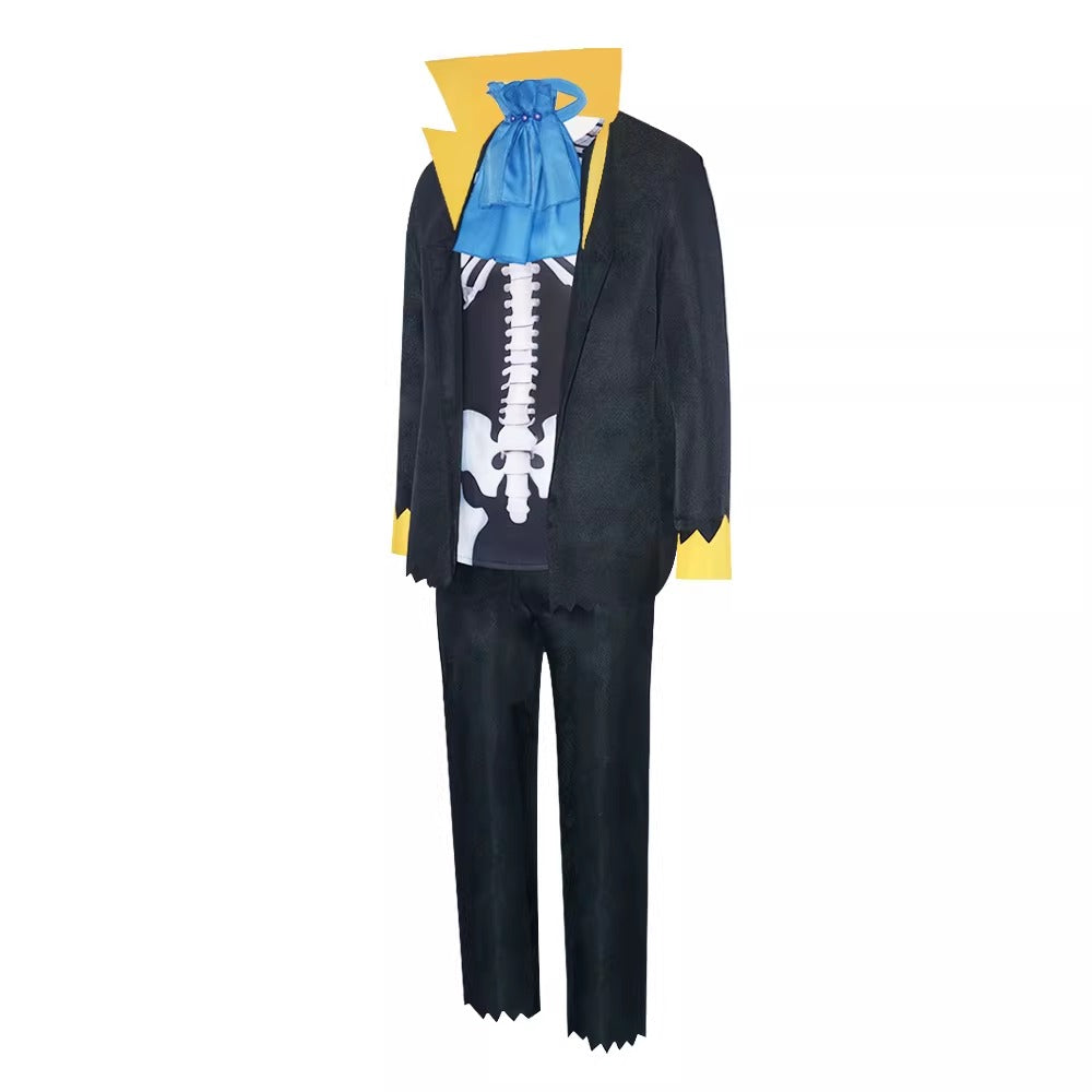 Cosplay One Piece Soul King Brook Costume Set XS-3XL Adult & Junior