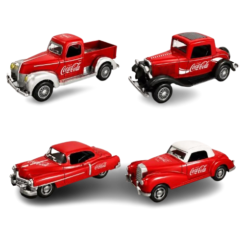 Collectables Diecast Coca-Cola Classic Cars Set 7cm Pull Back