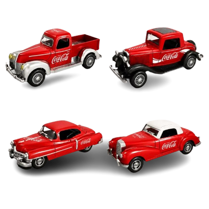 Collectables Diecast Coca-Cola Classic Cars Set 7cm Pull Back