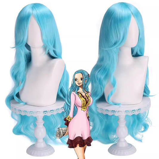 Cosplay One Piece Nefertari Vivi Costume Wig Size Free Unisex