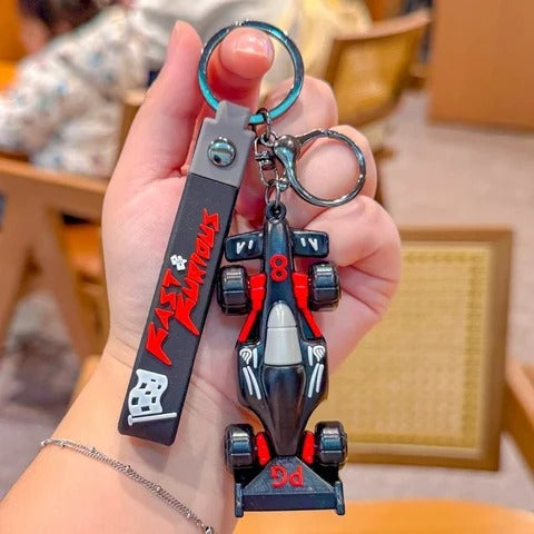 3D Formula 1 Racing Car Keychain Gifts 4 Colours