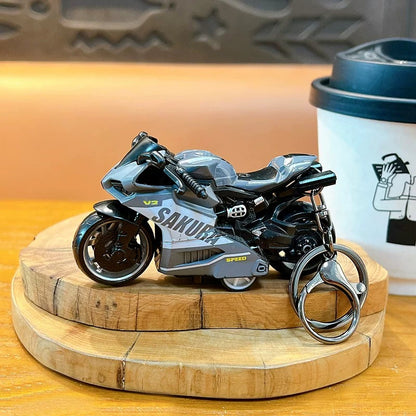 Miniature Sakura Speed V2 Sports Bikes Motorcycle Pull-Back Toys Keychain Gifts 4 Colours
