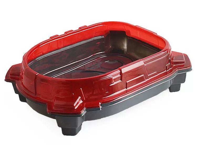 Spinning Top Battles Arena Stadium Platform 44x35x8 cm Red