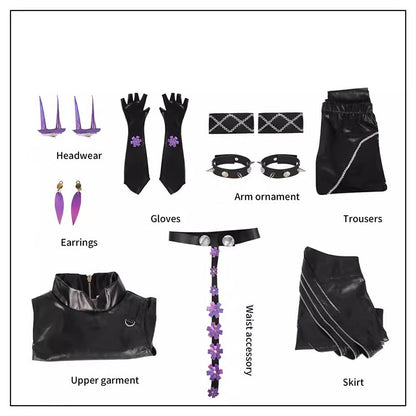 Cosplay K-Pop Demon Hunters Mira Costume Set S-2XL Adult
