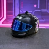 Mini LED Light-up Motorcycle Helmet Keychain Gifts 4 Colours