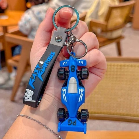 3D Formula 1 Racing Car Keychain Gifts 4 Colours