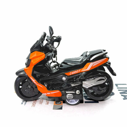 Miniature Sport Scooter Motorcycle Pull-Back Toys Keychain Gifts 4 Colours