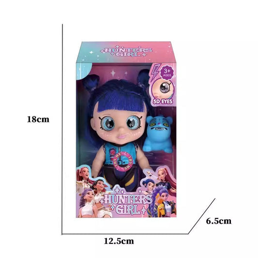 K-POP DEMON HUNTERS 5D EYES ACTION FIGURE SET 18 CM Music Features Zoey/Blue Tiger