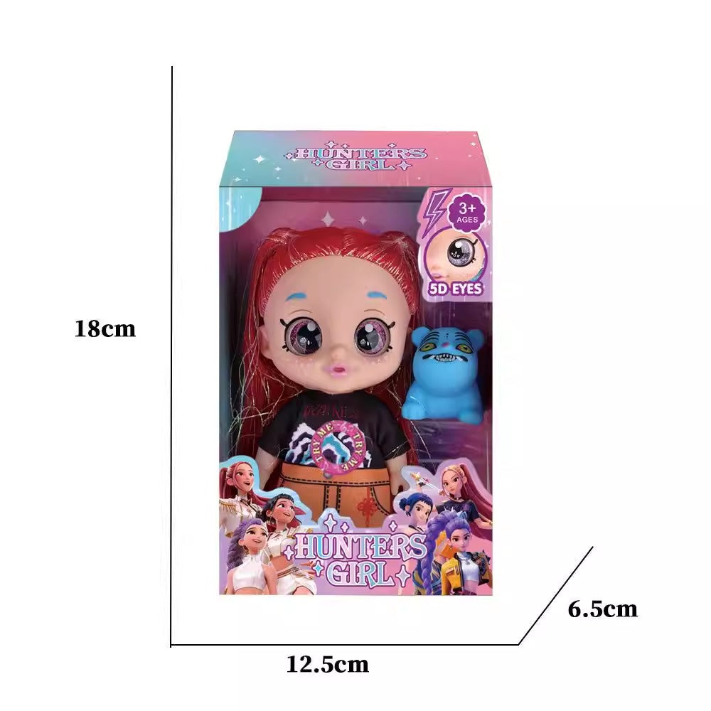 K-POP DEMON HUNTERS 5D EYES ACTION FIGURE SET 18 CM Music Features Mira/Blue Tiger