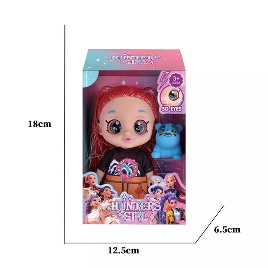 K-POP DEMON HUNTERS 5D EYES ACTION FIGURE SET 18 CM Music Features Mira/Blue Tiger