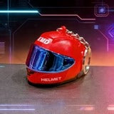 Mini LED Light-up Motorcycle Helmet Keychain Gifts 4 Colours