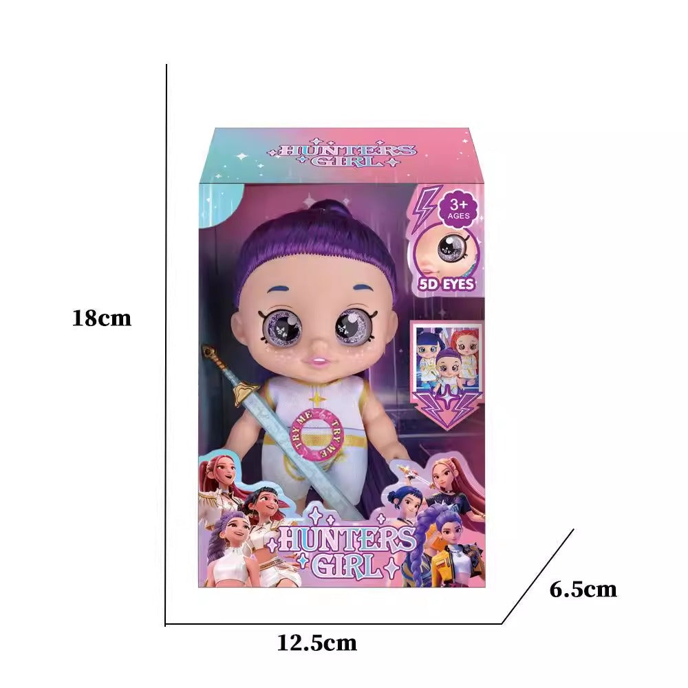 K-POP DEMON HUNTERS 5D EYES ACTION FIGURE SET 18 CM Music Features Rumi/Weapon