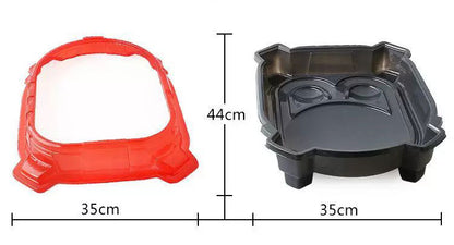 Spinning Top Battles Arena Stadium Platform 44x35x8 cm Red