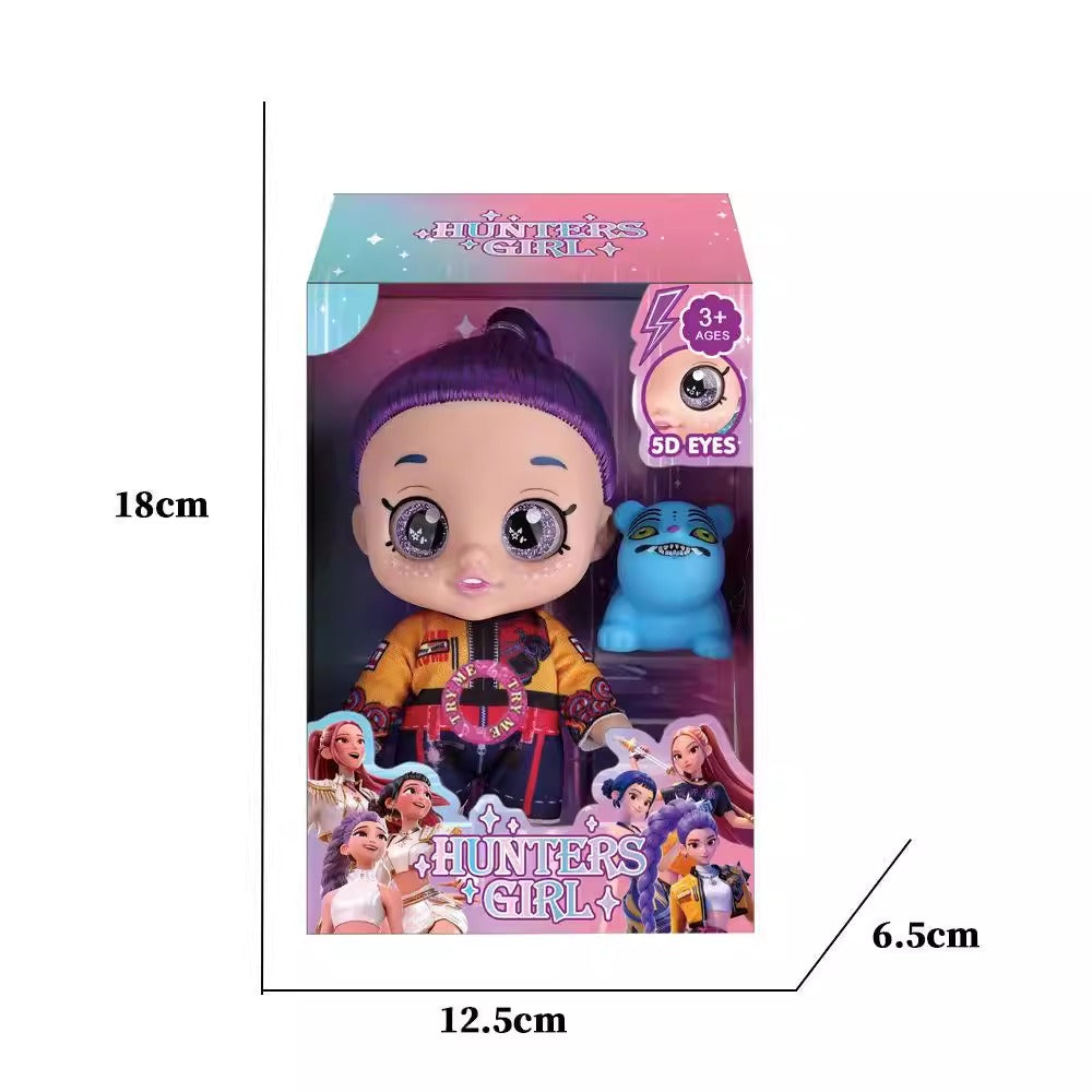 K-POP DEMON HUNTERS 5D EYES ACTION FIGURE SET 18 CM Music Features Rumi/Blue Tiger