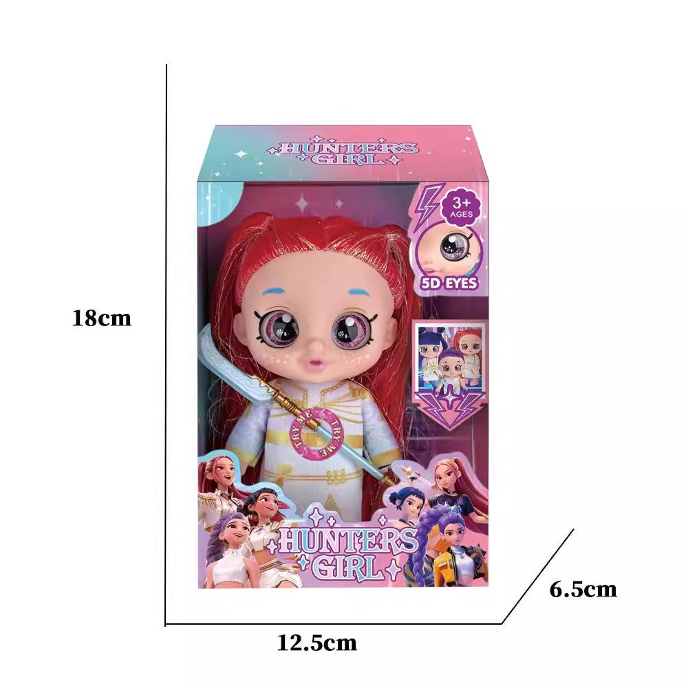 K-POP DEMON HUNTERS 5D EYES ACTION FIGURE SET 18 CM Music Features Mir ...