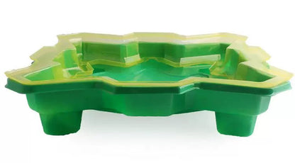 Spinning Top Battles Arena Stadium Platform 36x36x7.5 cm Green