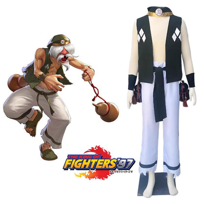 Cosplay The King Of Fighters KOF Chin Gentsai Costume Set XXS-3XL Unisex Adult / Kids
