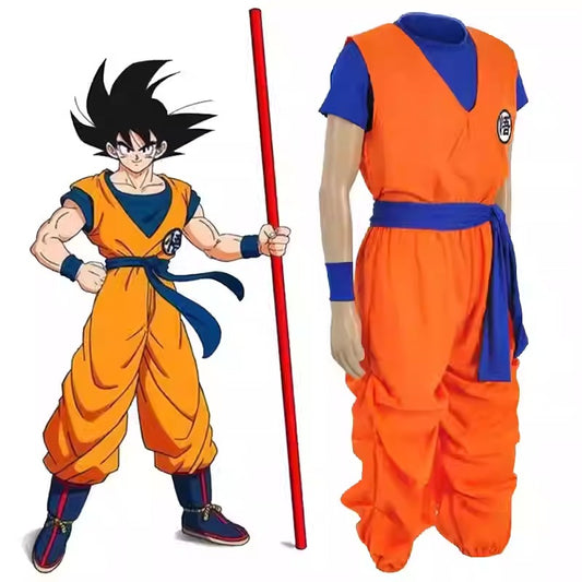 Cosplay Dargon Ball Son Goku Costume Set XXS-3XL Unisex Adult & Kids