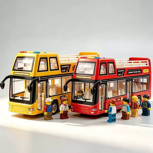 Collectables Double Decker City Sightseeing Bus with Light & Sound 2 Colours