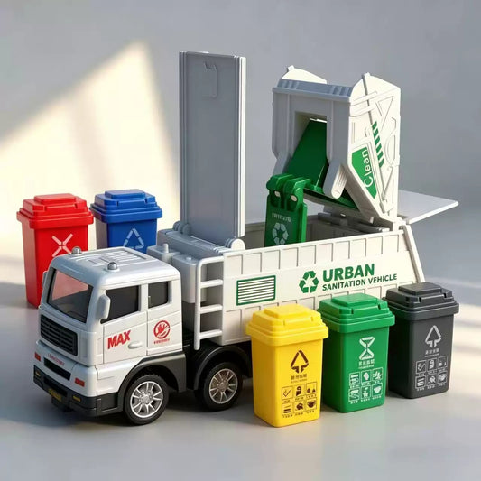 Collectables Urban Sanitation Vehicle Garbage Truck Set