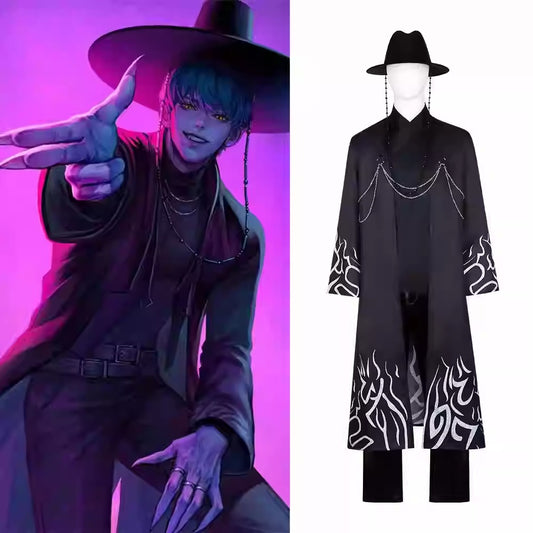Cosplay K-Pop Demon Hunters Saja Boys Jinu Costume Set S-3XL Unisex Adult & Kids