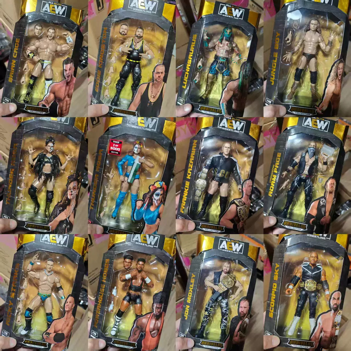Jazwares AEW Unrivaled Series 9 collection Thunder Rosa Chase Edition Action Figure 15 cm