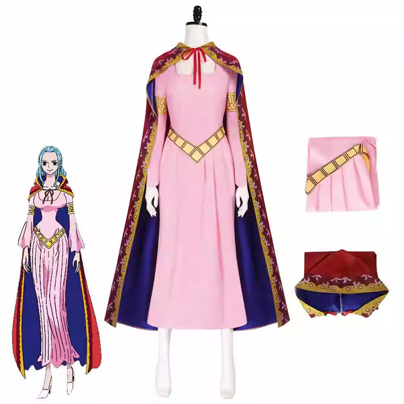 Cosplay One Piece Nefertari Vivi Costume Set XS-3XL Adult