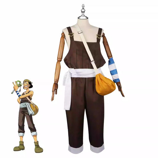 Cosplay One Piece Usopp Costume Set S-3XL Unisex Adult