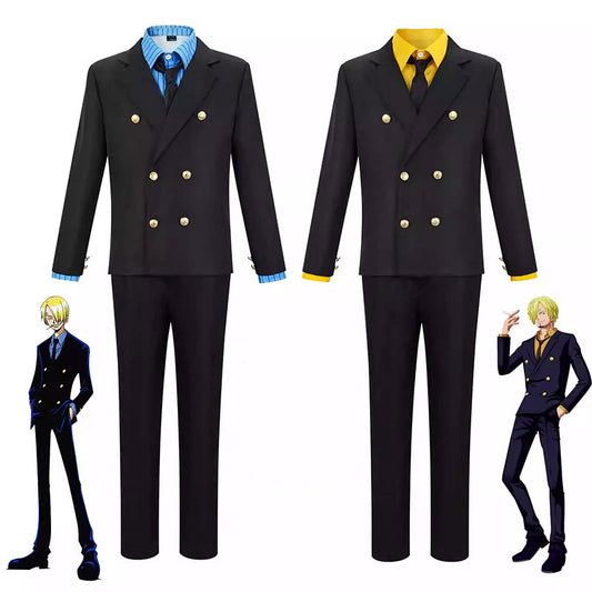 Cosplay One Piece Sanji Costume Set XS-3XL Adult 2 Colours
