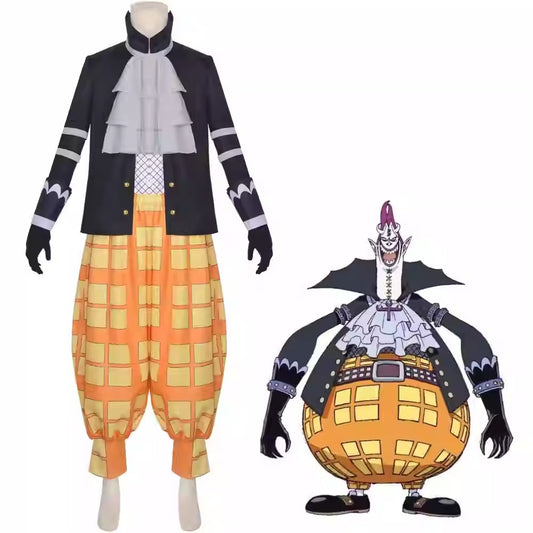 Cosplay One Piece Gecko Moria Costume Set XS-3XL Adult