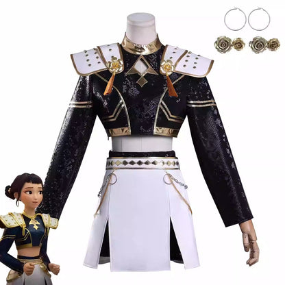 Cosplay K-Pop Demon Hunters Zoey Costume Set S-3XL Unisex Adult & Kids