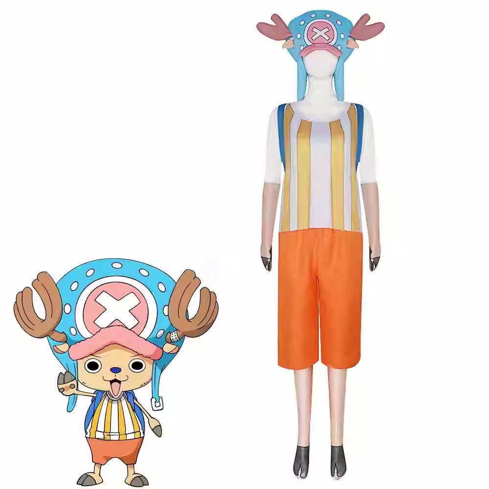 Cosplay One Piece Tony Tony Chopper  Costume Set XS-3XL Adult