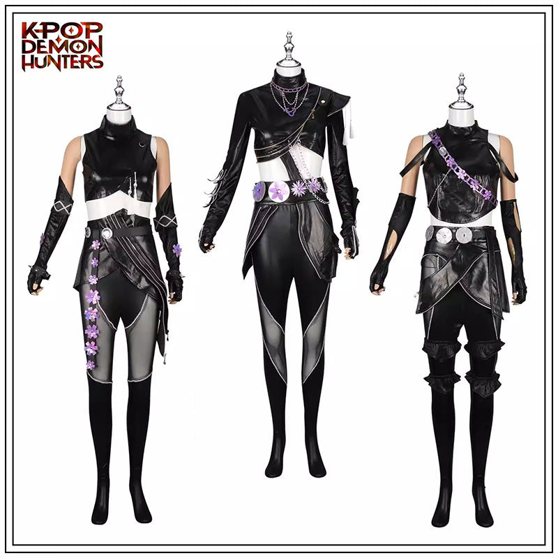Cosplay K-Pop Demon Hunters Zoey Costume Set S-2XL Adult