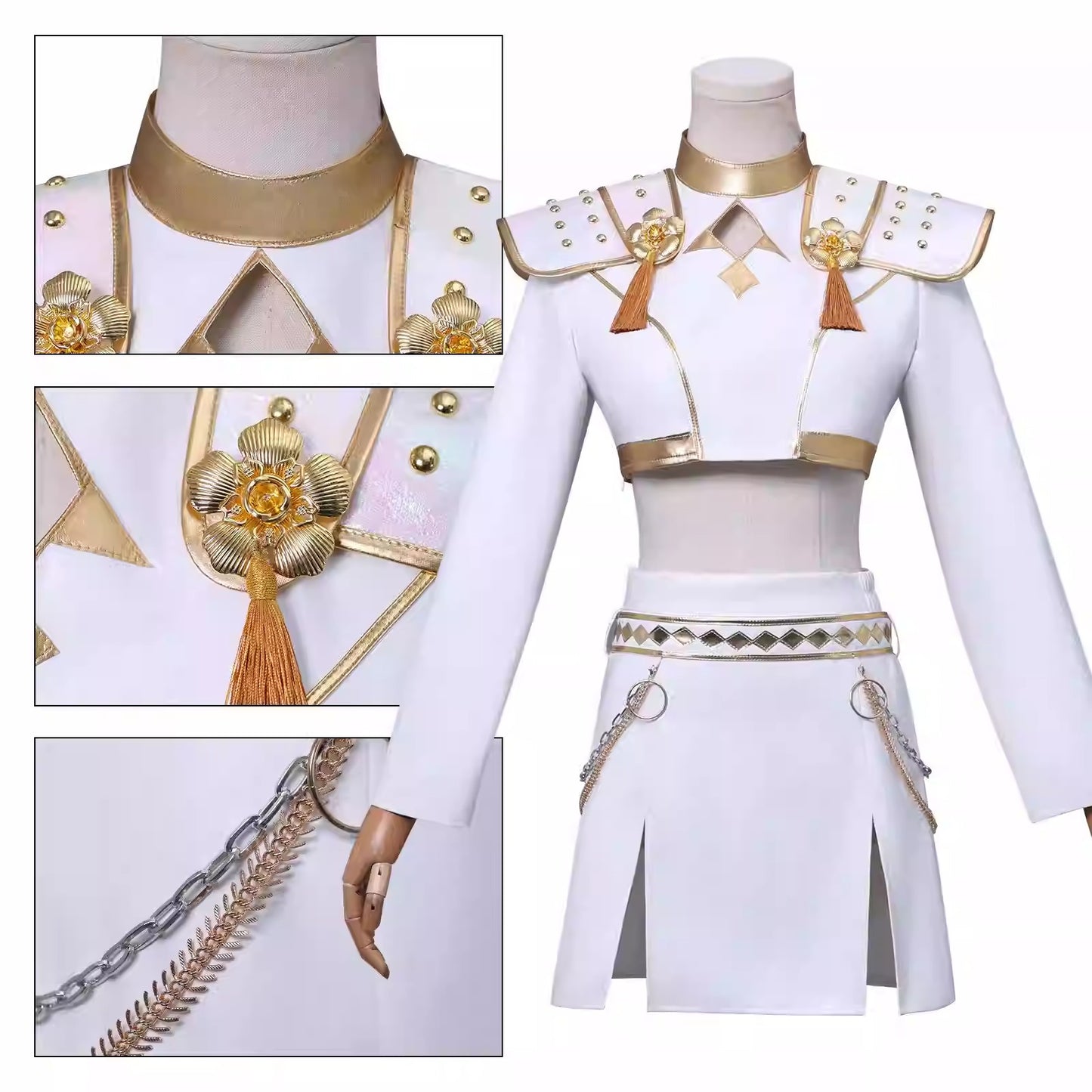 Cosplay K-Pop Demon Hunters Zoey Costume Set S-3XL Unisex Adult & Kids