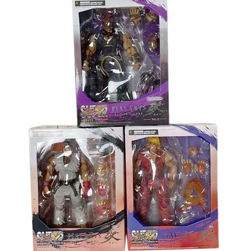 Super Street Fighter IV Arcade Edition Play Arts Kai Vol. 2 Action Figure 25 cm Ryu/Ken/Akuma