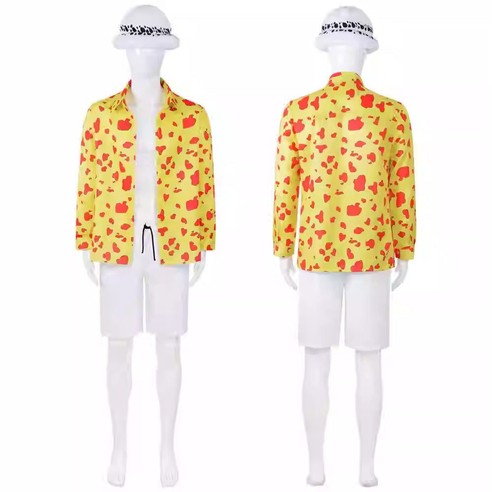 Cosplay One Piece Trafalgar D. Water Law Costume Set XS-3XL Adult