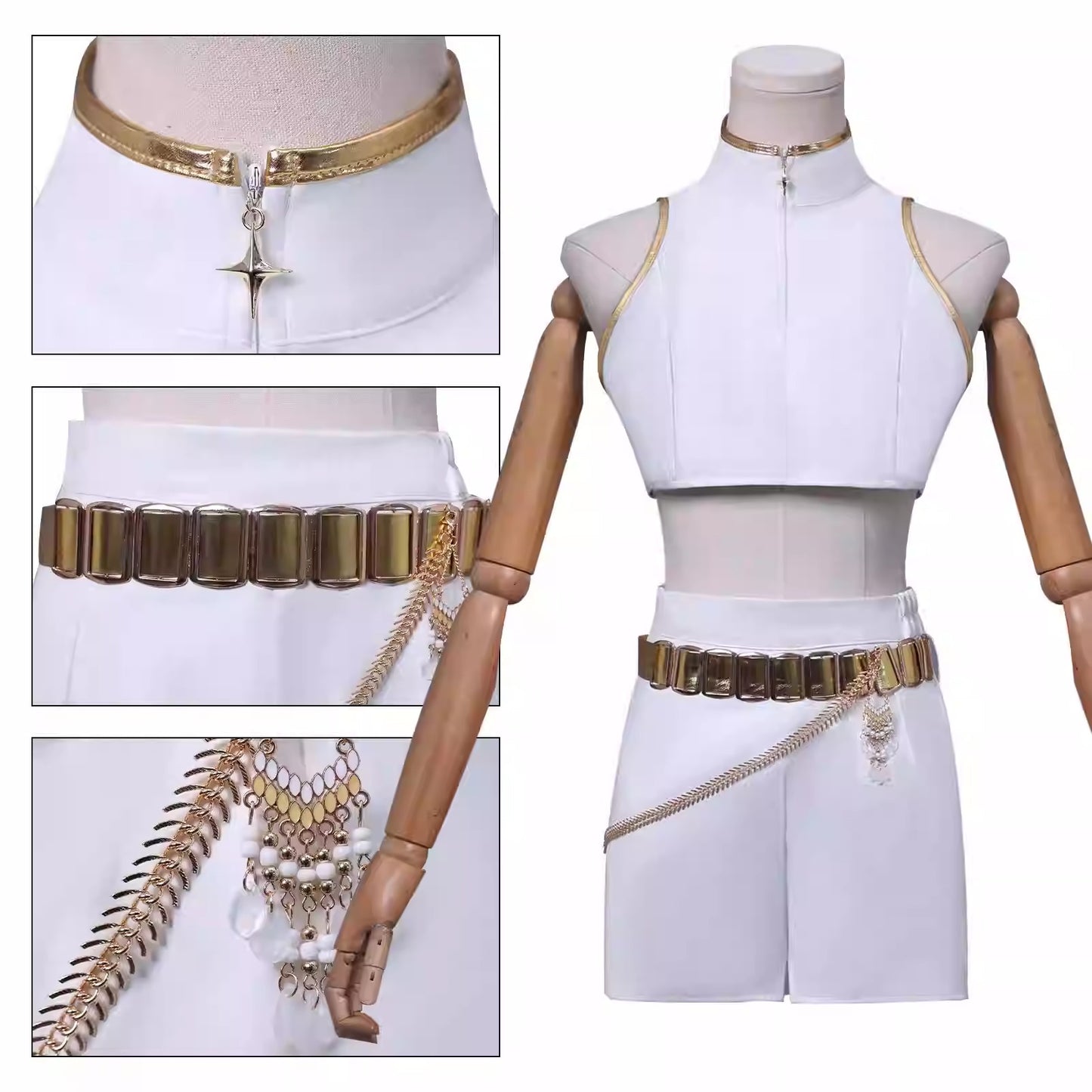 Cosplay K-Pop Demon Hunters Rumi Costume Set S-3XL Unisex Adult & Kids