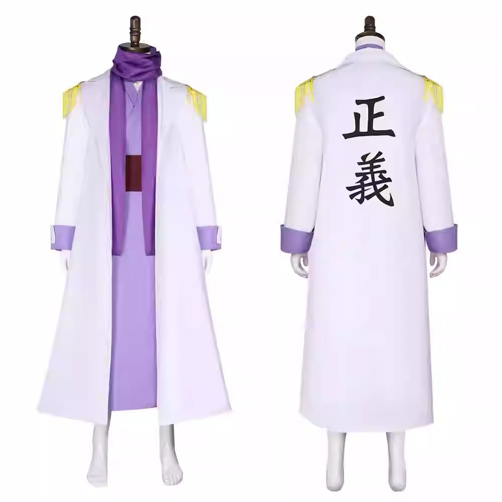 Cosplay One Piece Fujitora Issho Costume Set XS-3XL Adult