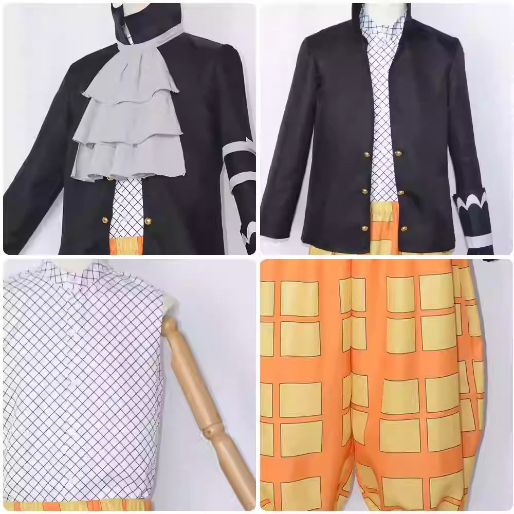 Cosplay One Piece Gecko Moria Costume Set XS-3XL Adult
