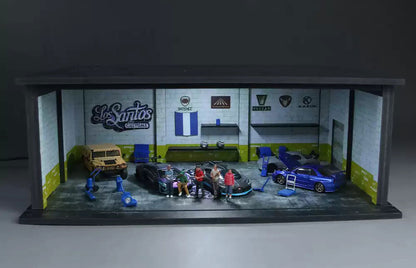 Grand Theft Auto Los Santos Scene Diorama LED Detailed Scale Garage Set 20 × 30 × 11 cm