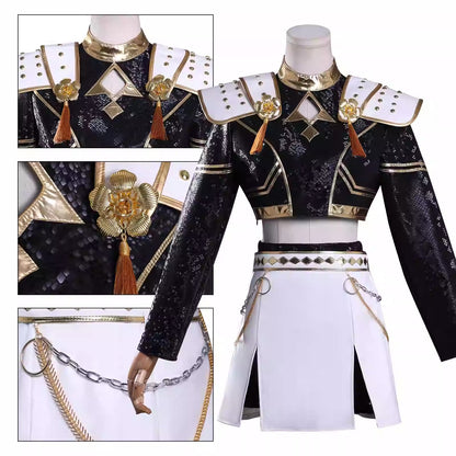 Cosplay K-Pop Demon Hunters Zoey Costume Set S-3XL Unisex Adult & Kids