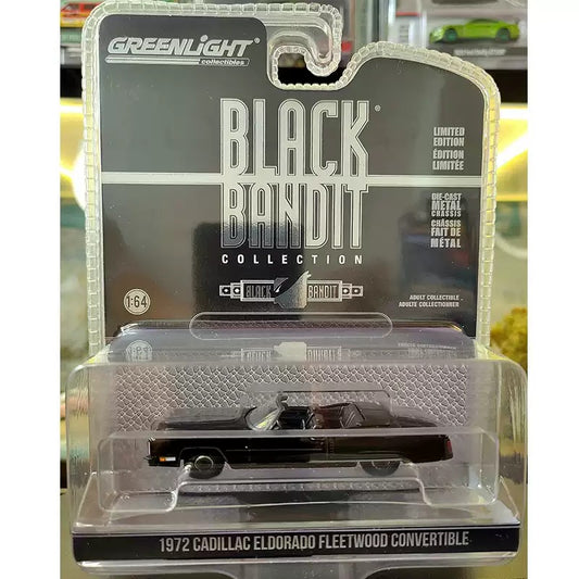 Collectables Greenlight 1:64 Black Bandit Series 29-1972 Cadillac Eldorado Fleetwood Convertible Diecast Model Car
