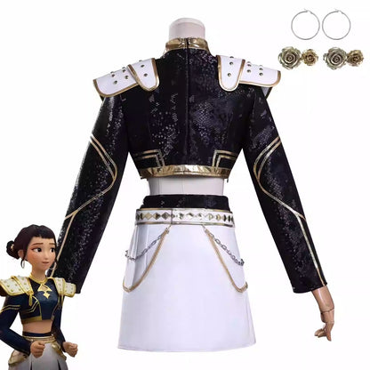 Cosplay K-Pop Demon Hunters Zoey Costume Set S-3XL Unisex Adult & Kids