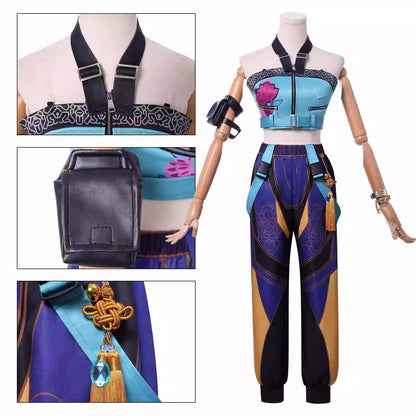 Cosplay K-Pop Demon Hunters Zoey Costume Set S-3XL Unisex Adult & Kids