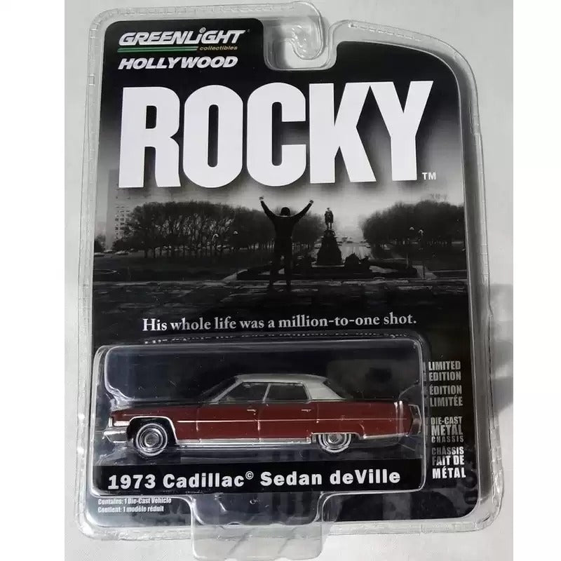 Collectables Greenlight 1:64 Rocky 1973 Cadillac Sedan deVille Diecast Model Car