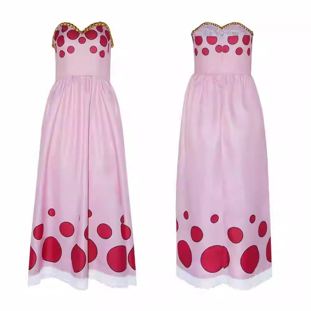 Cosplay One Piece Charlotte Linlin Costume Set S-3XL Adult